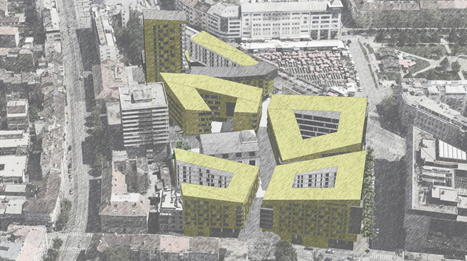 Mixed Use Urban Block Whitehead and Parkin Architects